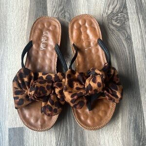 Leopard print women’s sandal